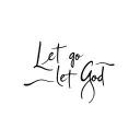 Let go let God tattoo design idea