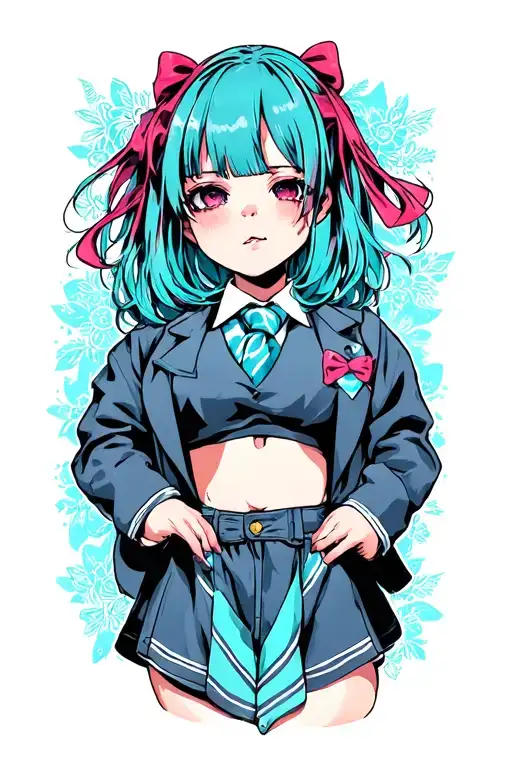 daddy little slut school girl tattoo design idea