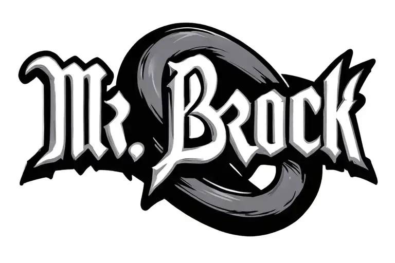 "Mr. Brock" infinity symbol tattoo design idea