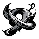 444 Infinity tattoo design idea