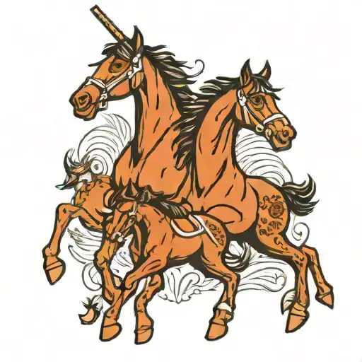 Hunter and Colt tattoo design idea