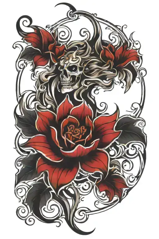 Shading filling tattoo design idea