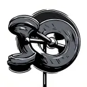 powerlifting tattoo design idea