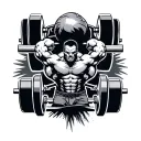 powerlifting tattoo design idea