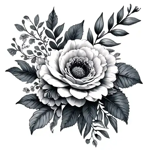 december and february birth flowers and pinky promise tattoo design idea