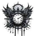 lost time prison tattoo design idea
