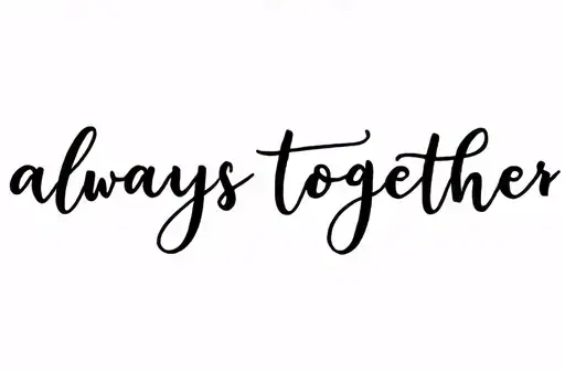 "always together" tattoo design idea