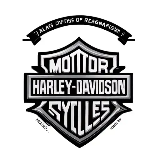 Harley davidson bar and shield tattoo design idea