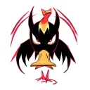 Lucifer Duck Hazbin Hotel tattoo design idea