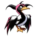 Lucifer Duck Hazbin Hotel tattoo design idea