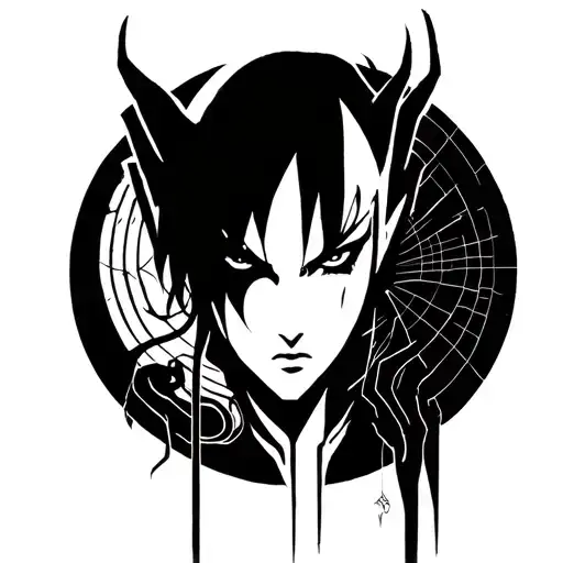 Ulquiorra Cifer cyber style tattoo tattoo design idea