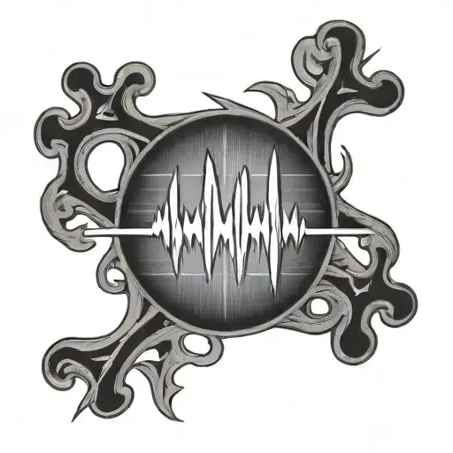 EKG flatline tattoo design idea
