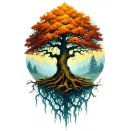 The Giving tree Gothic tattoo design idea