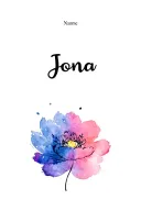 Name of Childs Jona tattoo design idea