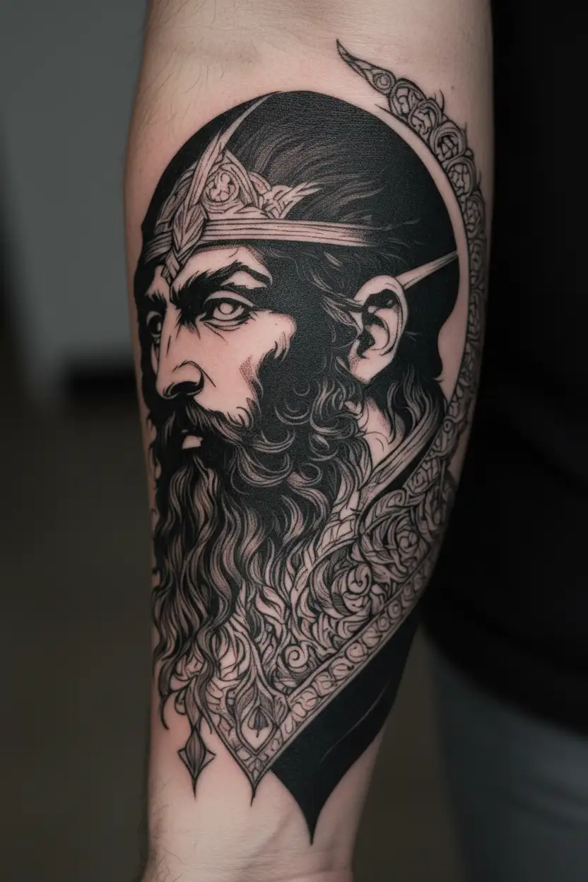 The Slavic god Veles tattoo design idea
