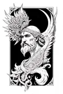 The Slavic god Veles tattoo design idea