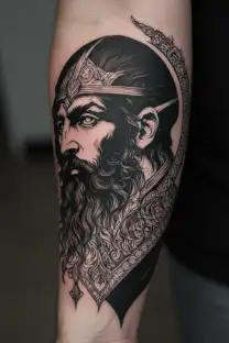 The Slavic god Veles tattoo design idea