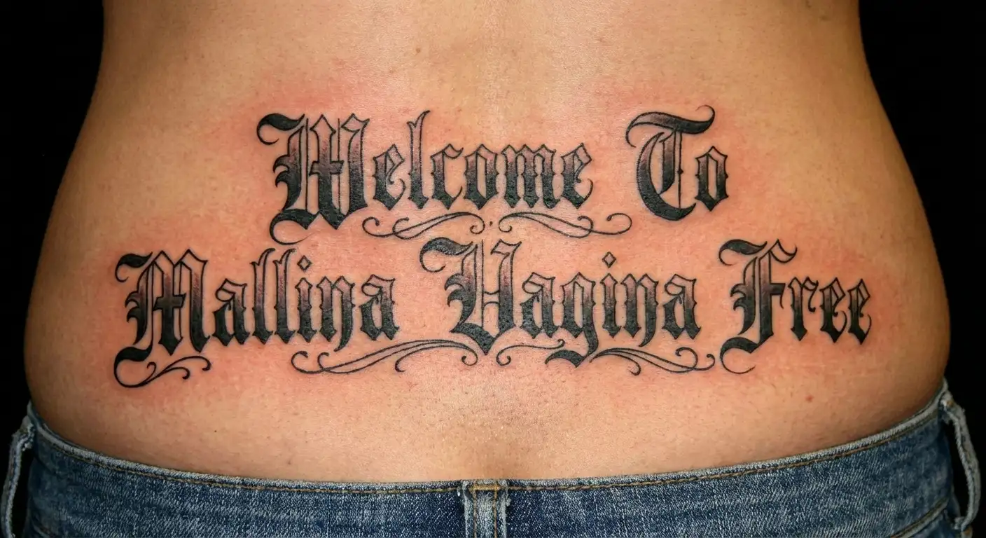 "Welcome To Malina
Vagina Free" tattoo design idea