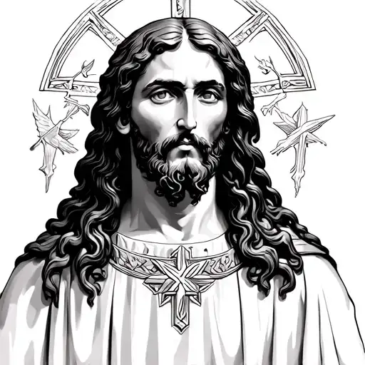 Ave Christus Rex tattoo design idea