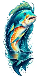 ocean floor tattoo design idea