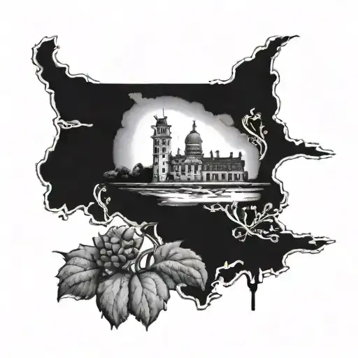 Connecticut and Virginia together  tattoo design idea