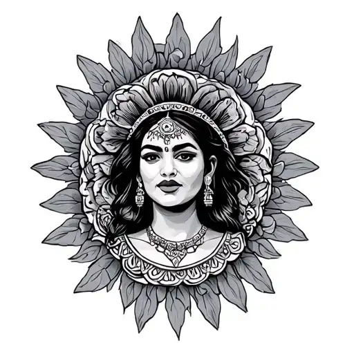 Mexican American tattoo design idea