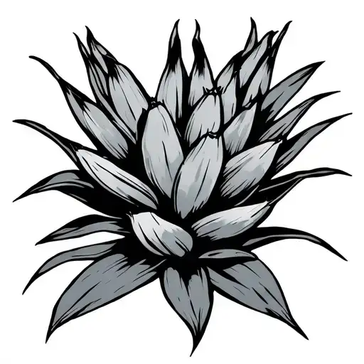 Maguey tattoo design idea