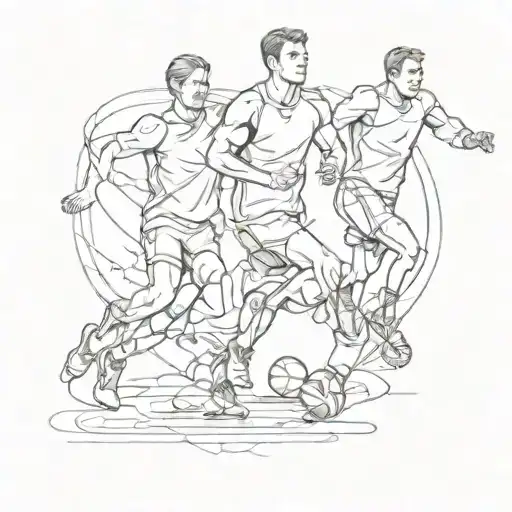 Love to Arkhangelsk, sport and coach guiding athletes tattoo design idea