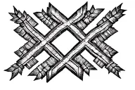 Jerusalem Cross tattoo design idea