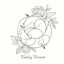  today, tomorrow and forever  tattoo design idea