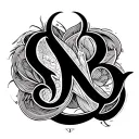 Two Word Ambigram Generator tattoo design idea