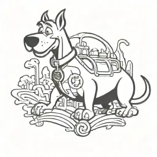 scooby doo tattoo design idea