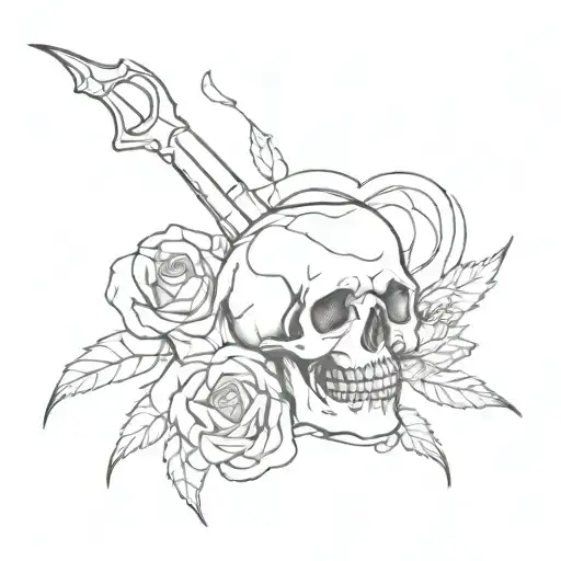 cheating death tattoo design idea