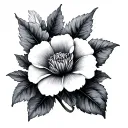 Violet And Primrose tattoo design idea