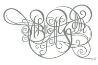 music/breath ambigram tattoo tattoo design idea