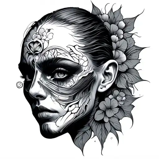 deaf, mute, blind tattoo design idea