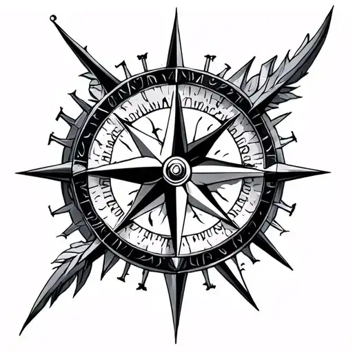 Norse Compass tattoo design idea