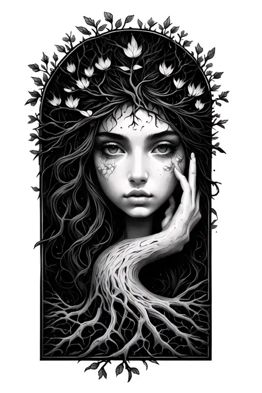 rooted together, growing apart, always one tattoo design idea