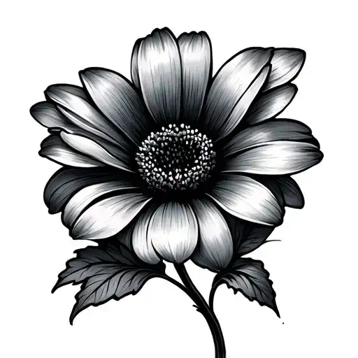 Popular flower minimalist, small and fine tattoo design idea