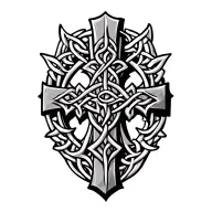 celtic cross tattoo design idea