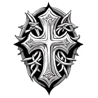celtic cross tattoo design idea