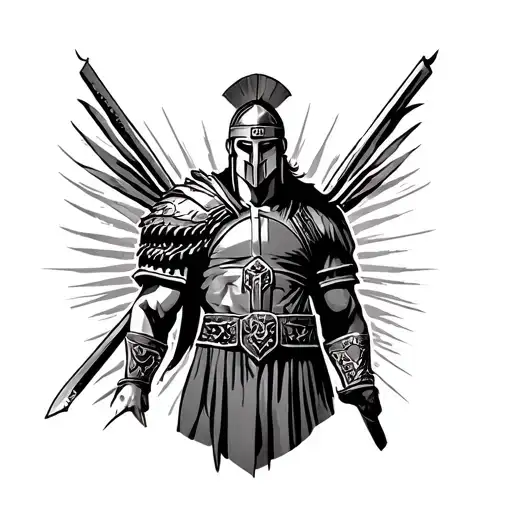 spartan warrior Puerto Rican designs tattoo design idea