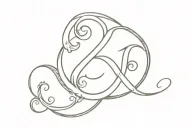 ampersand symbol with book open tattoo design idea
