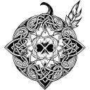 celtic, magic, october tattoo design idea