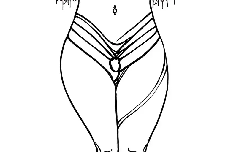 femboy bottom tattoo design idea