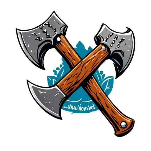 heimdal axes wigvisir run tattoo design idea