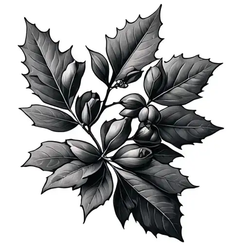 juniper branch tattoo design idea