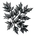juniper branch tattoo design idea