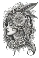 Depersonalization tattoo design idea