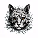 stone wall art tattoo design idea